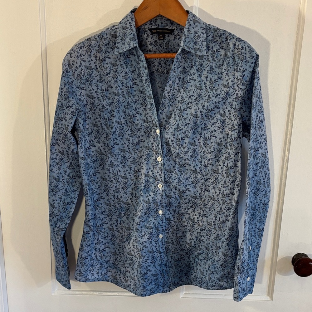 Blue Floral Women’s Shirt